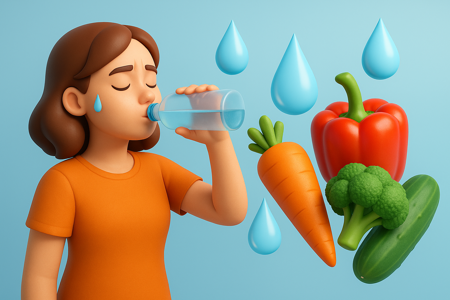 chúng ta sẽ phải uống thật nhiều nước nếu không ăn rau