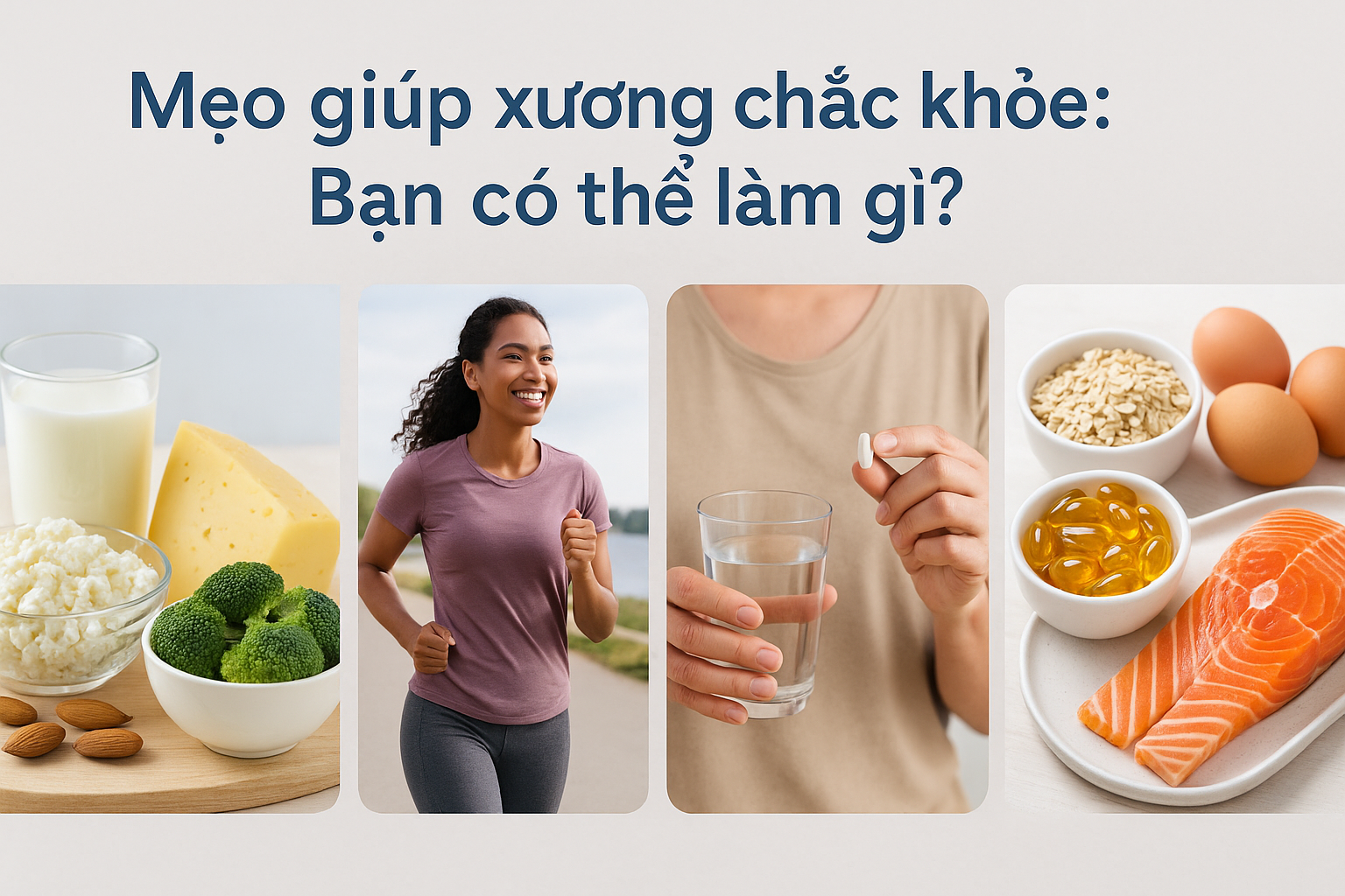 Mẹo giúp xương chắc khoẻ