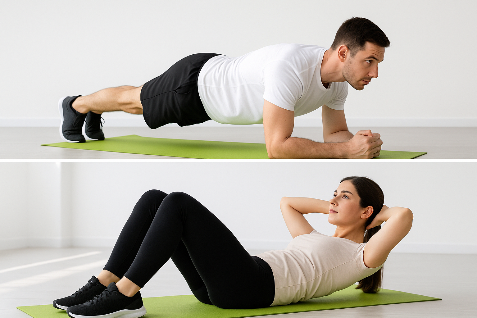 Plank và gập bụng giúp giảm táo bón Plank và gập bụng giúp giảm táo bón