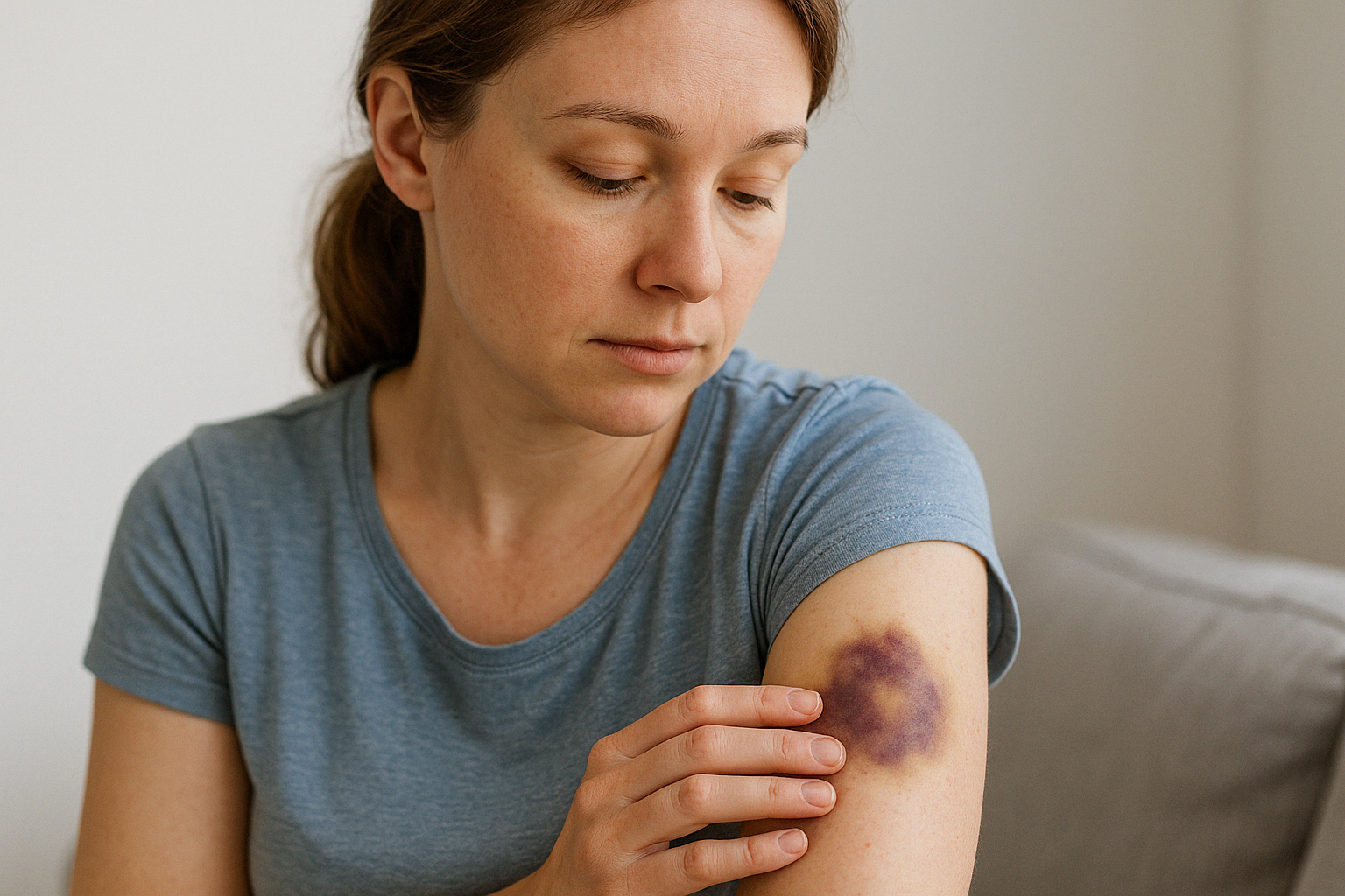 Vết bầm tím là do đâu?