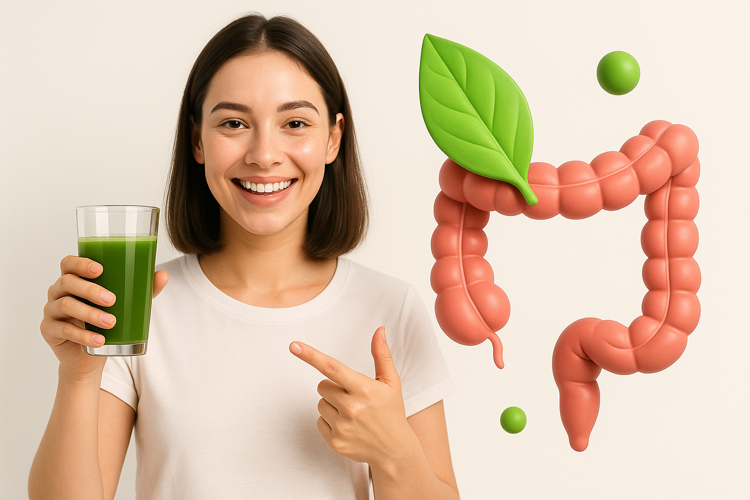 Diệp lục giúp cải thiện tình trạng táo bón nhờ hỗ trợ tiêu hóa và làm sạch ruột