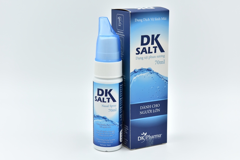 nước muối xịt mũi Dk salt dùng cho cả trẻ em, bà bầu và người lớn