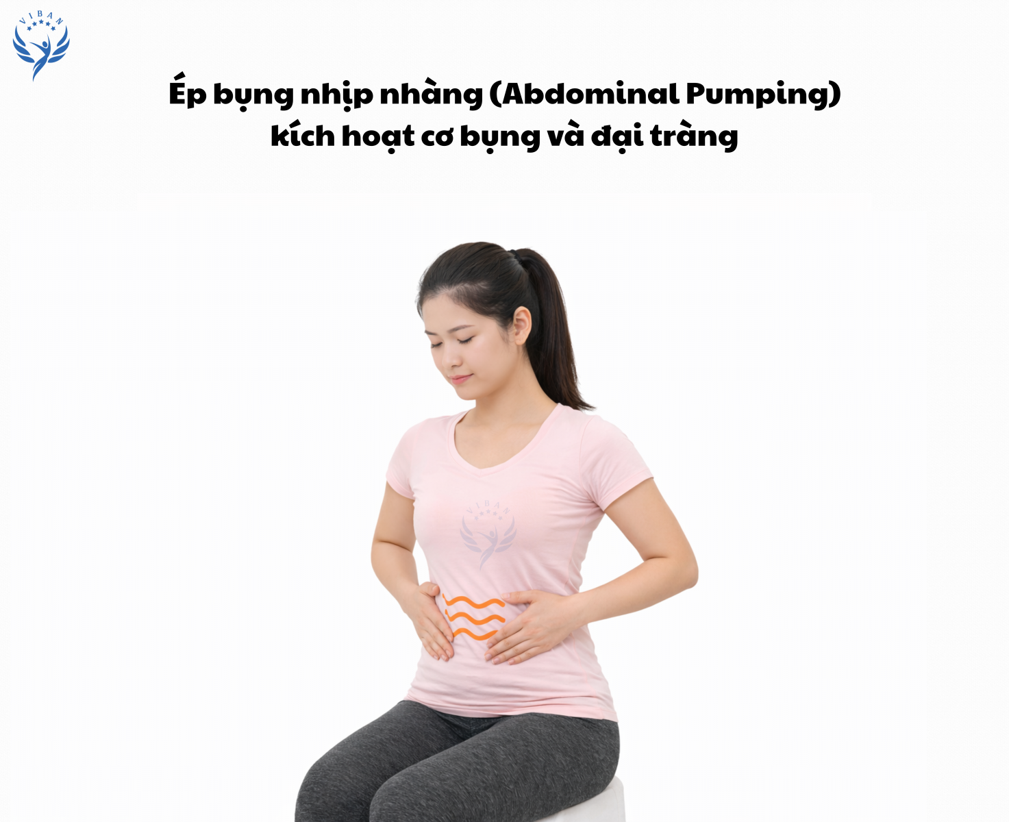 Ép bụng nhịp nhàng kích hoạt đại tràng