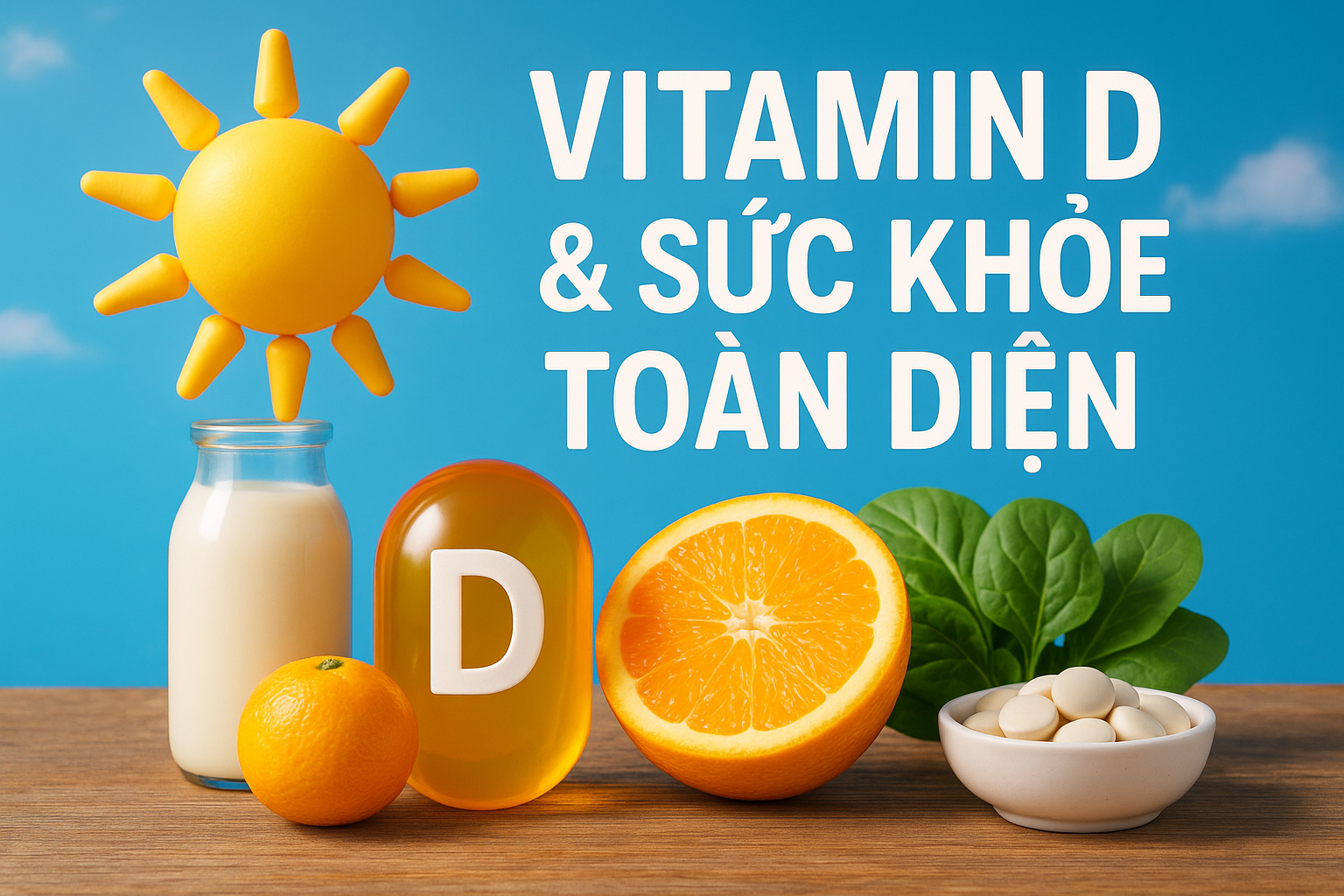 Vitamin D và vai trò quan trọng với sức khỏe toàn diện